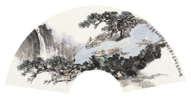 袖里赤间觅崔嵬 品读鞠秀宾扇面山水画的东方哲思